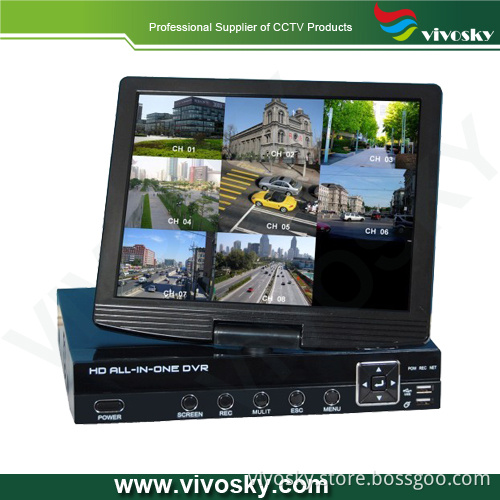 8CH H. 264 DVR with 10.5 Inch LCD Monitor (VSDVR-L508)